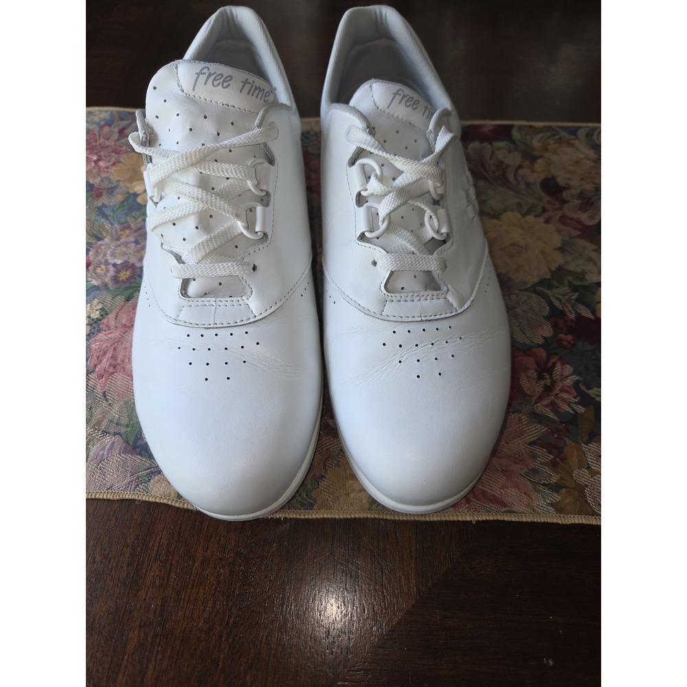 SAS Free Time Comfort Sneakers Walking Shoes Womens Size 11 M White Leather - Picture 2 of 16